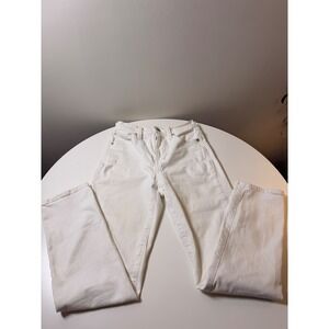 Madewell The Perfect Vintage Jean Womens 23 White Excellent High Rise Straight